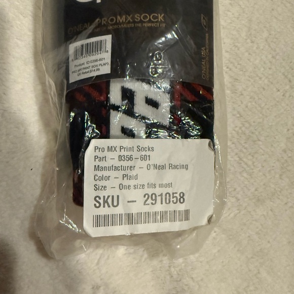 Brand new O`Neal Pro MX Sock PLAID (One Size) - Picture 4 of 5